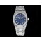 Audemars Piguet-Royal Oak Ladies 67650 33mm SS/SS Blue TKF Swiss Qtz
