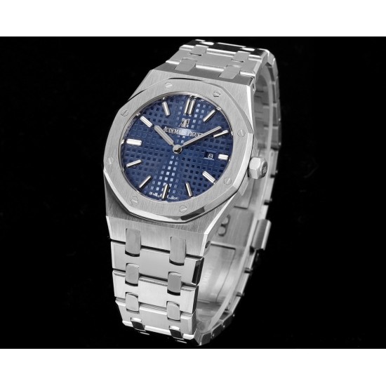 Audemars Piguet-Royal Oak Ladies 67650 33mm SS/SS Blue TKF Swiss Qtz