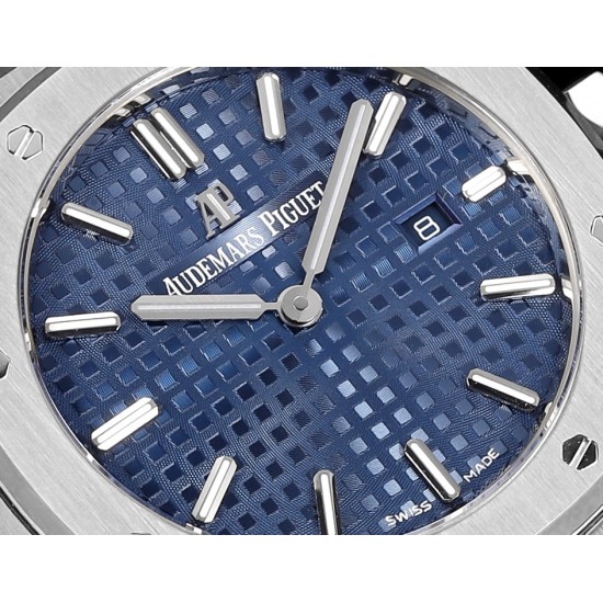 Audemars Piguet-Royal Oak Ladies 67650 33mm SS/SS Blue TKF Swiss Qtz