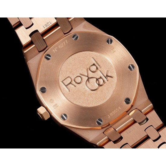 Audemars Piguet-Royal Oak Ladies 67651 33mm Dia RG/RG White TKF Swiss Qtz