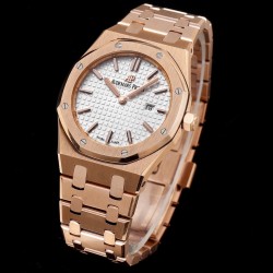 Audemars Piguet-Royal Oak Ladies 67650 33mm RG/RG White TKF Swiss Qtz