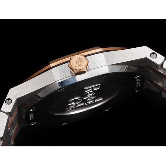 Audemars Piguet-Royal Oak Ladies 33mm 67651 Dia RG/SS White TKF Swiss Qtz