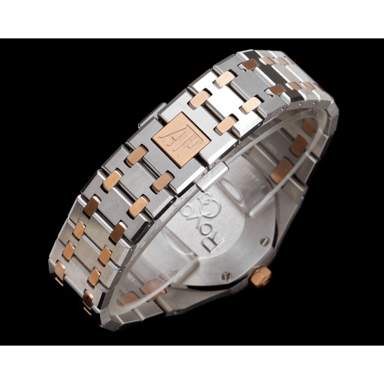 Audemars Piguet-Royal Oak Ladies 67650 33mm RG/SS White TKF Swiss Qtz