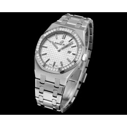 Audemars Piguet-Royal Oak Ladies 67651 33mm Dia SS/SS White TKF Swiss Qtz