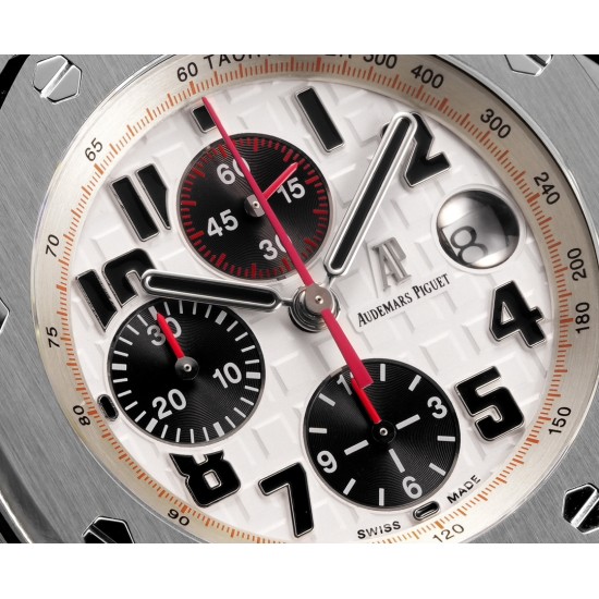 Audemars Piguet-Royal Oak Offshore 26170ST 42mm SS/SS White Dial TKF A7750