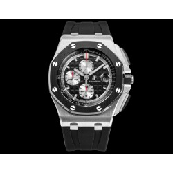 Audemars Piguet-Royal Oak Offshore 26400IO 44mm SS/RU Black Dial TKF A7750