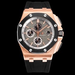 Audemars Piguet-Royal Oak Offshore 26401RO 44mm RG/RU Black/Grey Dial TKF A7750