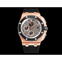 Audemars Piguet-Royal Oak Offshore 26401RO 44mm RG/RU Black/Grey Dial TKF A7750