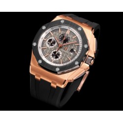 Audemars Piguet-Royal Oak Offshore 26401RO 44mm RG/RU Black/Grey Dial TKF A7750