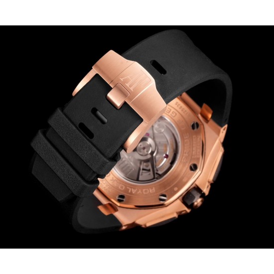 Audemars Piguet-Royal Oak Offshore 26401RO 44mm RG/RU Black/Grey Dial TKF A7750