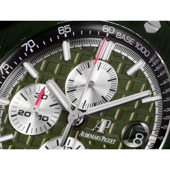 Audemars Piguet-Royal Oak Offshore 26400SO Camouflage 44mm SS/RU Green Dial TKF A7750