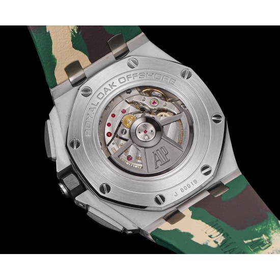 Audemars Piguet-Royal Oak Offshore 26400SO Camouflage 44mm SS/RU Green Dial TKF A7750