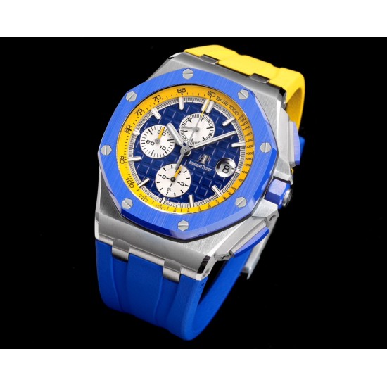 Audemars Piguet-Royal Oak Offshore 44mm SS/RU Blue/Yellow TKF V2 A3126