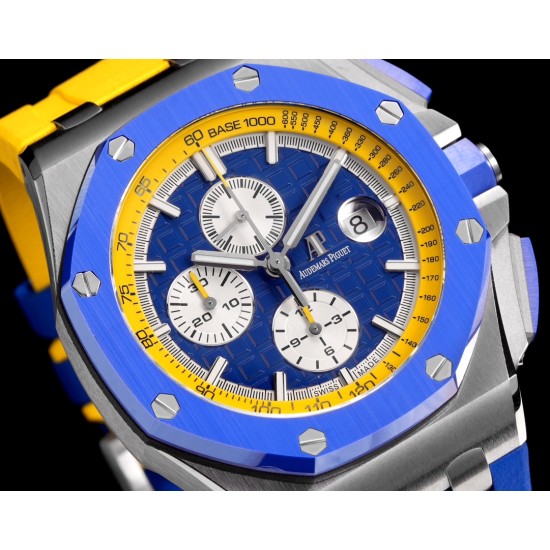 Audemars Piguet-Royal Oak Offshore 44mm SS/RU Blue/Yellow TKF V2 A3126