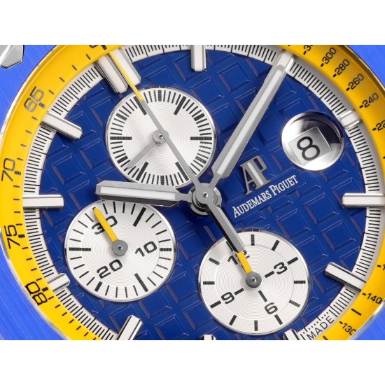 Audemars Piguet-Royal Oak Offshore 44mm SS/RU Blue/Yellow TKF V2 A3126