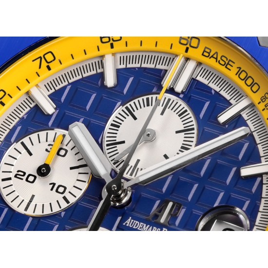 Audemars Piguet-Royal Oak Offshore 44mm SS/RU Blue/Yellow TKF V2 A3126