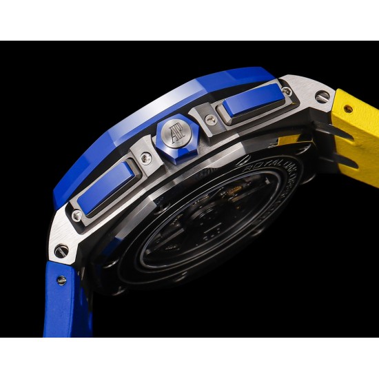Audemars Piguet-Royal Oak Offshore 44mm SS/RU Blue/Yellow TKF V2 A3126