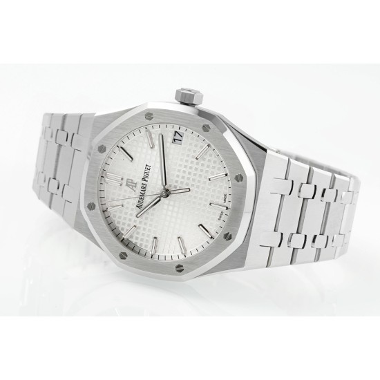 Audemars Piguet-Royal Oak 41mm 15500 SS/SS Silver/Stk APSF A4302 Super Clone