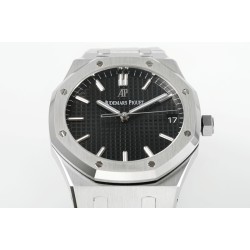 Audemars Piguet-Royal Oak 41mm 15500 SS/SS Black/Stk APSF A4302 Super Clone