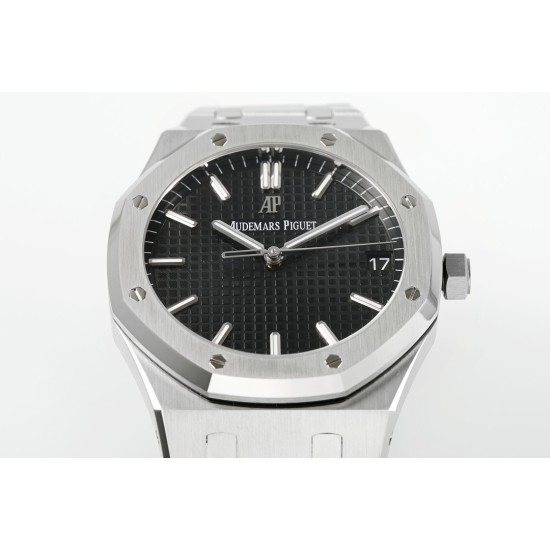 Audemars Piguet-Royal Oak 41mm 15500 SS/SS Black/Stk APSF A4302 Super Clone