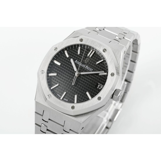 Audemars Piguet-Royal Oak 41mm 15500 SS/SS Black/Stk APSF A4302 Super Clone