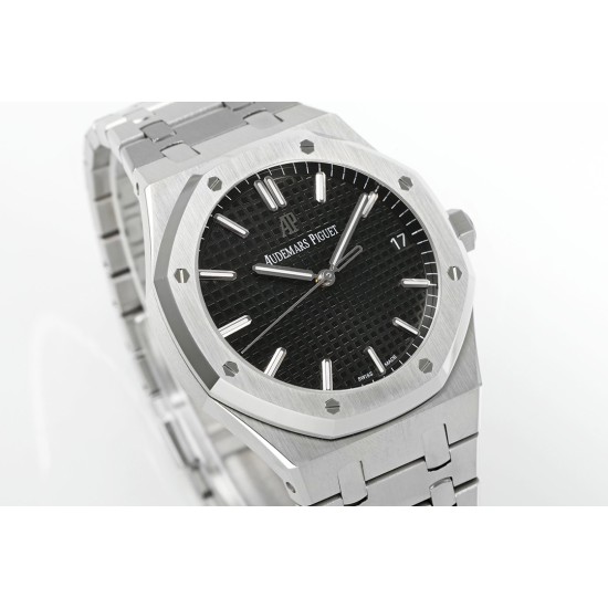 Audemars Piguet-Royal Oak 41mm 15500 SS/SS Black/Stk APSF A4302 Super Clone