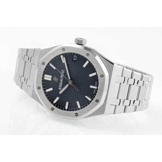 Audemars Piguet-Royal Oak 41mm 15500 SS/SS Blue/Stk APSF A4302 Super Clone