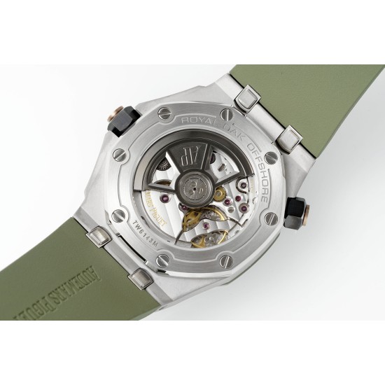 Audemars Piguet-Royal Oak Offshore Diver 15720 42mm SS/RU Green/Stk APS A4308 Super Clone