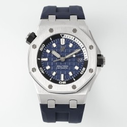 Audemars Piguet-Royal Oak Offshore Diver 15720 42mm SS/RU Blue/Stk APS A4308 Super Clone