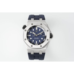 Audemars Piguet-Royal Oak Offshore Diver 15720 42mm SS/RU Blue/Stk APS A4308 Super Clone