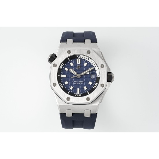 Audemars Piguet-Royal Oak Offshore Diver 15720 42mm SS/RU Blue/Stk APS A4308 Super Clone