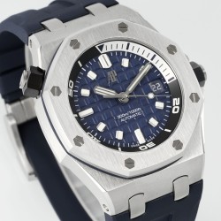 Audemars Piguet-Royal Oak Offshore Diver 15720 42mm SS/RU Blue/Stk APS A4308 Super Clone