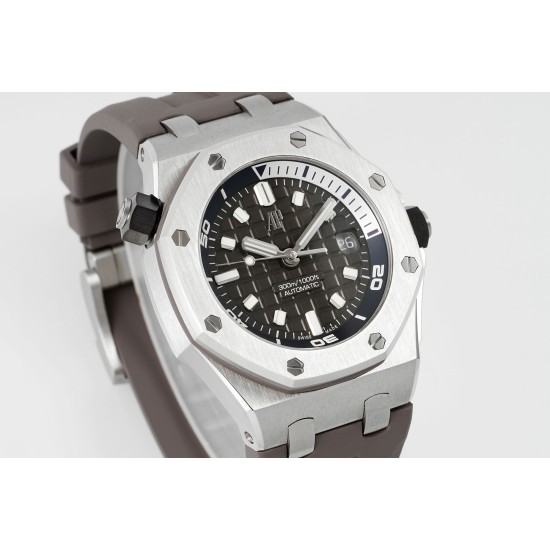 Audemars Piguet-Royal Oak Offshore Diver 15720 42mm SS/RU Grey/Stk APS A4308 Super Clone