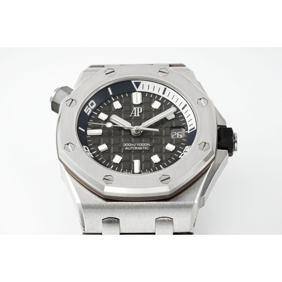 Audemars Piguet-Royal Oak Offshore Diver 15720 42mm SS/RU Grey/Stk APS A4308 Super Clone