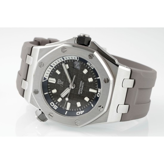 Audemars Piguet-Royal Oak Offshore Diver 15720 42mm SS/RU Grey/Stk APS A4308 Super Clone