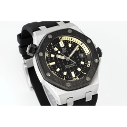 Audemars Piguet-Royal Oak Offshore Diver 15720 42mm SS/RU Black/Stk APS A4308 Super Clone