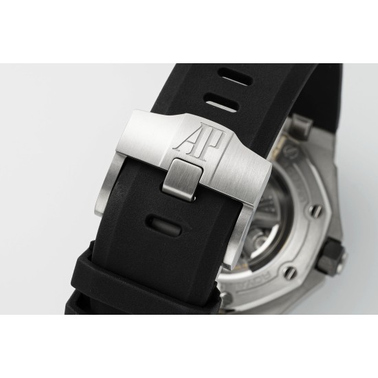 Audemars Piguet-Royal Oak Offshore Diver 15720 42mm SS/RU Black/Stk APS A4308 Super Clone