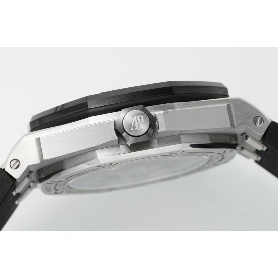 Audemars Piguet-Royal Oak Offshore Diver 15720 42mm SS/RU Black/Stk APS A4308 Super Clone