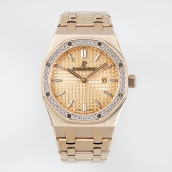 Audemars Piguet-Royal Oak Ladies 67651 33mm Dia RG/RG Gold ZF Swiss Qtz