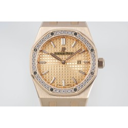 Audemars Piguet-Royal Oak Ladies 67651 33mm Dia RG/RG Gold ZF Swiss Qtz