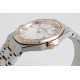 Audemars Piguet-Royal Oak Ladies 33mm 67651 Dia RG/SS White ZF Swiss Qtz