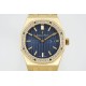 Audemars Piguet-Royal Oak Ladies 67651 33mm Dia RG/RG Blue ZF Swiss Qtz