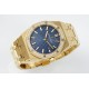 Audemars Piguet-Royal Oak Ladies 67651 33mm Dia RG/RG Blue ZF Swiss Qtz