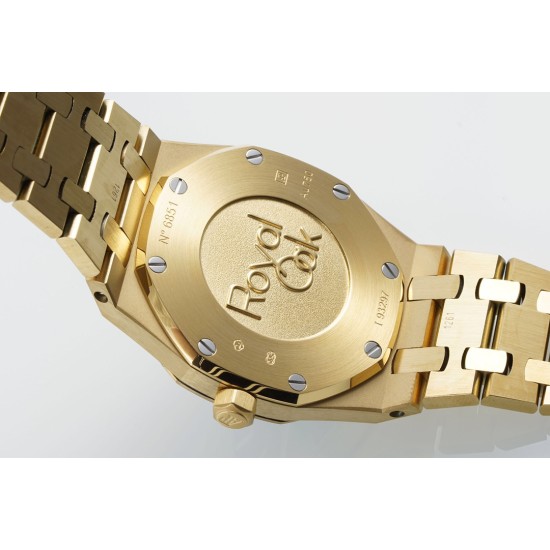 Audemars Piguet-Royal Oak Ladies 67651 33mm Dia RG/RG Blue ZF Swiss Qtz