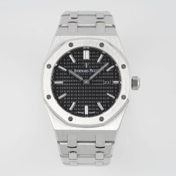Audemars Piguet-Royal Oak Ladies 67650 33mm SS/SS Black ZF Swiss Qtz
