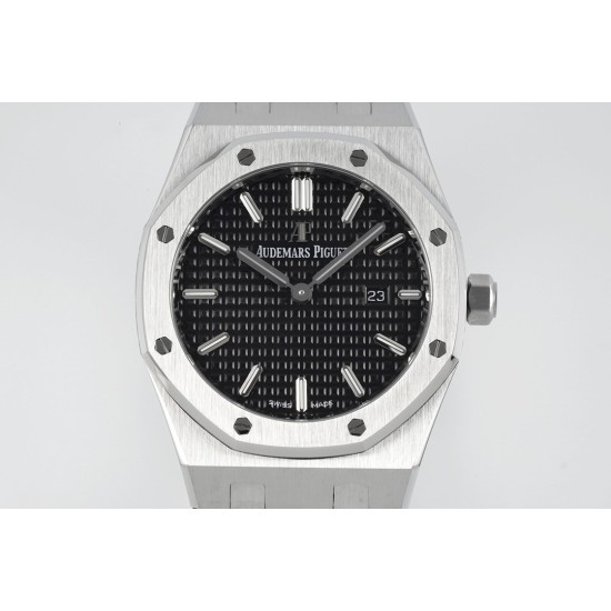 Audemars Piguet-Royal Oak Ladies 67650 33mm SS/SS Black ZF Swiss Qtz