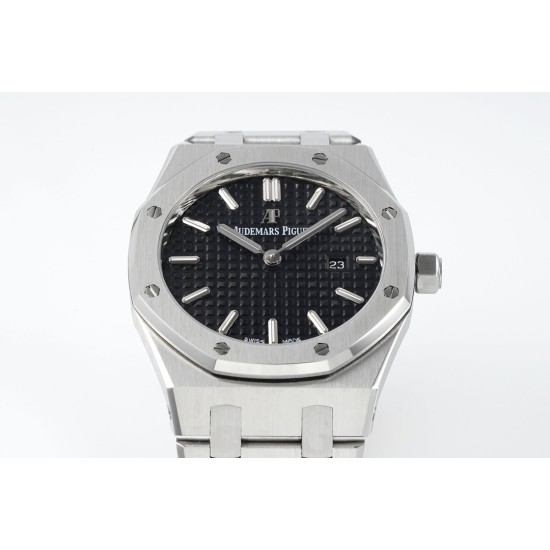 Audemars Piguet-Royal Oak Ladies 67650 33mm SS/SS Black ZF Swiss Qtz