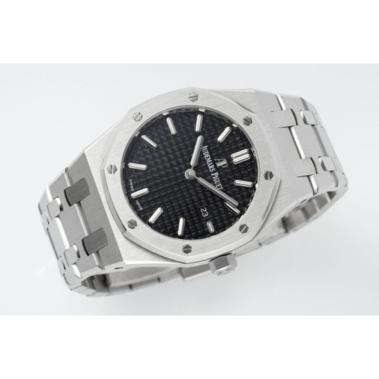 Audemars Piguet-Royal Oak Ladies 67650 33mm SS/SS Black ZF Swiss Qtz