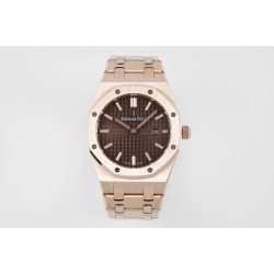 Audemars Piguet-Royal Oak Ladies 67650 33mm RG/RG Brown ZF Swiss Qtz