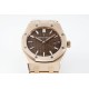Audemars Piguet-Royal Oak Ladies 67650 33mm RG/RG Brown ZF Swiss Qtz